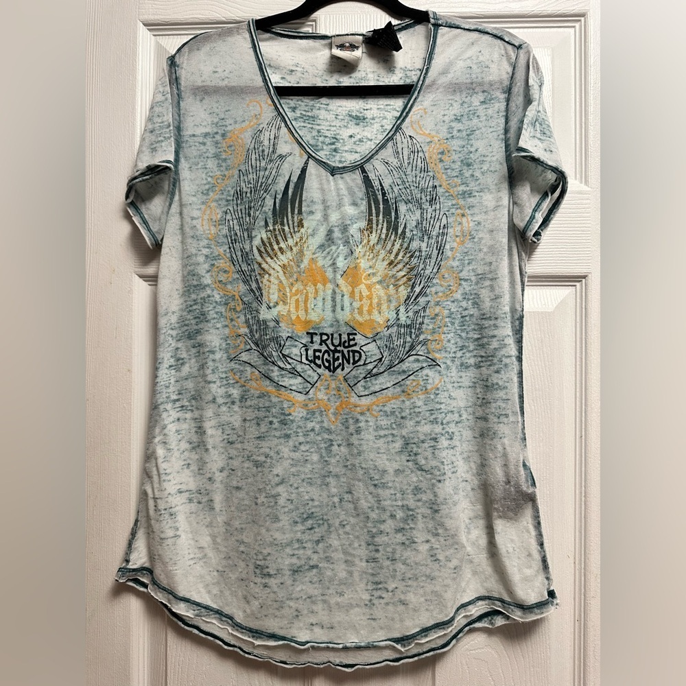 Women’s Harley Davidson V-Neck Tee Size XL